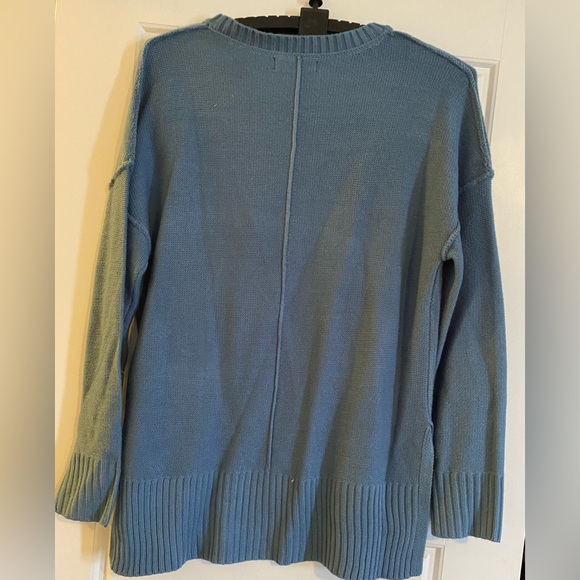 MEROKEETY Women's Casual Crew Neck Side Split Pullover sweater medium - Picture 11 of 12